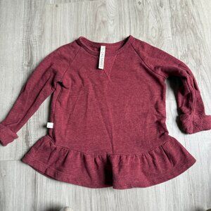 Childhoods Maroon Peplum Shirt